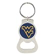 West Virginia University Bottle Opener Keychain