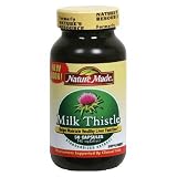 Nature Made Milk Thistle Tablets, 140 mg, 50-Count Bottles (Pack of 3)