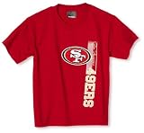 NFL Boys' San Francisco 49Ers Vertical Presence Tee Shirt (Red, Large)