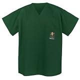Marshall University Logo Thundering Herd Logo Scrub Top Shirt -Size LG- Official NCAA College Logo Apparel UNIQUE CHRISTMAS GIFT Ideas for HIM HER Man Men Woman Women Fans Ladies Students Nurses Medical Uniforms SALE