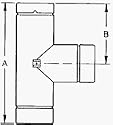 Selkirk LLC 3VP-TS Pellet Stove Pipe Tee With Cap