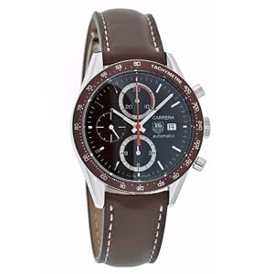 TAG Heuer Men's Carrera Automatic Chronograph Leather Watch #CV2013.FC6206