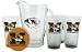 Missouri Tigers Satin Etch Pitcher and 4 Glass Gift Set