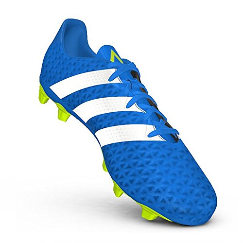 adidas Performance Men's Ace 16.4 FXG Soccer Shoe,Shock Blue/White/Semi Solar Slime,6.5 M US