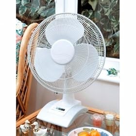 Lloytron 16" 3-Speed Oscillating Desk Fan