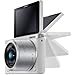Samsung NX Mini EV-NXF1ZZB4HUS Wireless Smart 20.5MP Compact System Camera with 2.96-Inch LCD (White)