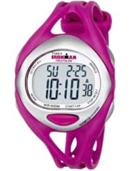 Timex Womens T5K7599J Ironman Sleek 50-Lap Fuchsia Resin Strap Watch