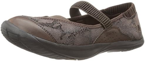 Kalso Earth Women's Intrigue Too Mary Jane Flat,Bark Printed Suede,8.5 M US