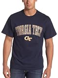 Georgia Tech Yellowjackets 100% Cotton Short Sleeve T-Shirt (Navy, X-Large)