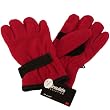 Winter Fleece Velcro Ski Thinsulate Gloves Red M/L