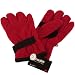 Winter Fleece Velcro Ski Thinsulate Gloves Red M/L
