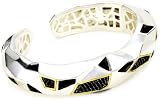 Kara Ross "Pyramid" Black Mother of Pearl & Black Sapphires Medium Cuff Kara Ross "Pyramid" Black Mother of Pearl & Black Sapphires Medium Cuff