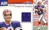 2002 Fleer Showcase Air To The Throne Jerseys AT10 Jim Kelly Buffalo Bills (Piece of Authentic Game-Worn Jersey - Football Cards)