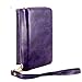 G4 Case, LG G4 Case, Cellularvilla LG G4 Wallet Bag Case, Premium Pu Leather Flip [7 Card Slots] Pocket Case, [Zipper Wallet] with Hard Soft [Magnetic Detachable] Back Cover for LG G4 (Purple)
