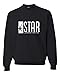 Large Black Adult Star Labs Sweatshirt Crewneck