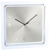 NeXtime 2851 Wall Clock, Mega, 35 x 35 cm square, glass / alu