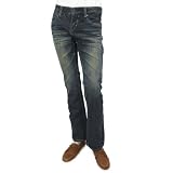 Doublju Mens Casual Bootcut Style Premium Denim Jeans (JW109)