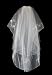 Two-tier Ivory Beautiful Bridal Elbow Wedding Veils with Beading Embroidery -I02
