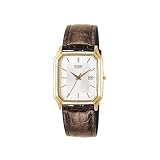 Citizen Mens Gold-Tone Leather Watch #AD3302-02A by Citizen