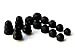 Black Replacement Set Comfort Eartips Earbuds Eargels for Monster Dr. Dre Powerbeats In-Ear Earphones