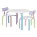 Winning Moves Round Table with 2 Chairs - Pastel Image