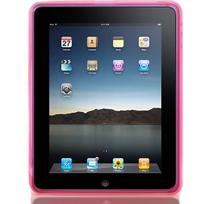 Crystal Skin TPU Glove PINK Soft Cover Case WITH