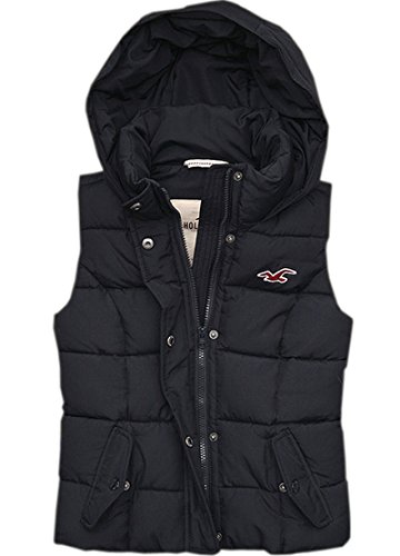 (ホリスター) Hollister Co. レディース ジャケット アウター フード付き ダウンベスト(down vest) 中綿ベスト (並行輸入品)