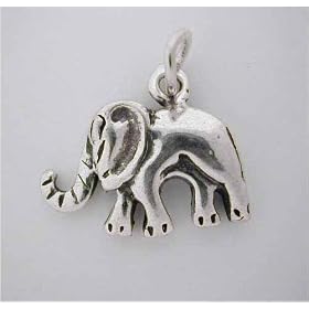 ELEPHANT CHARM Stering Silver Animal Cute by 