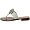 Beverly Feldman Women's Savannah Flat Thong Sandal,Silver Kid,8.5 M