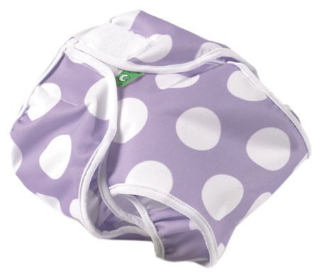 Childrens Toyshop   : Tots Bots : Wrap PUL 0 Purple Spot birth-12lbs