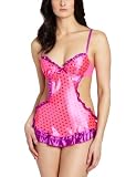 Rampage Womens Polka Dot Satin Babydoll Thong Set 41jEV3Lw71L. SL160 Rampage Womens Polka Dot Satin Babydoll Thong Set