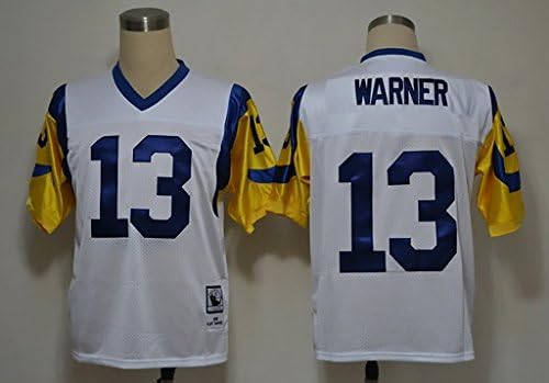Kurt Warner #13 Men's Throwback Football Jersey White XL