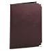 Samsill Pad Holder, Leather Look with Brass Corners, Document and Card Pockets, Burgundy (70014)