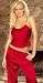 Red 100% Silk Womens Pajama Set!