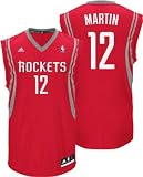 NBA Men's Houston Rockets Kevin Martin Revolution 30 Road Replica Jersey (Red/Grey, Large)