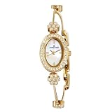 AK Anne Klein Women's 109258MPGB Swarovski Crystal Gold-Tone Illusion Bangle Dress Watch