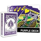 Bicycle Rider Back The Purple Deck with Gaff Cards for Magic