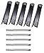Hongso 5-PK Jenn-Air Gas Grill 720-0709, 720-0709B, 720-0727, 5 Burner Gas BBQ Grill Replacement Kit Grill Burners and Heat Plates (SBE641, PPG451)