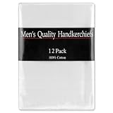 12 Pack Hankies by Umo Lorenzo white cotton handkerchiefs