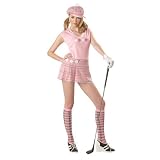 Queen of Clubs Golfer Costume Adult - Small
