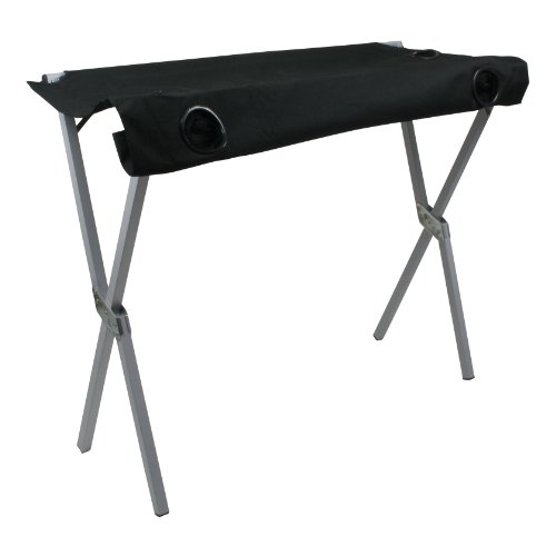 10T polyTAB Double Table camping Noir 110 x 70 x 70 cm