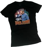 "Party Like a Vulcan" -- Star Trek Crop Sleeve Fitted Juniors T-Shirt