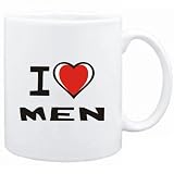 Mug White I love Men  Hobbies