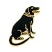 labrador33  - Black labrador brooch