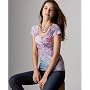 Lucky Brand Jeans Short Sleeve Crane Print Scoop Neck Tee