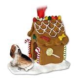 Basset Hound Ginger Bread Dog House Ornament