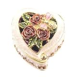 Enamel Trinket Box Cream Heart