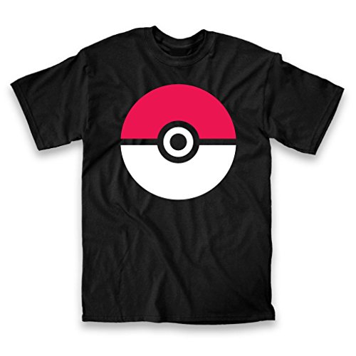 Pokemon Poke Ball Adult Black T-Shirt