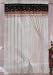 Coffee Brown / Beige Micro Suede Windows Curtain 120x84"