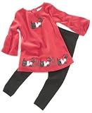 Flapdoodles Baby Girl Scotty Dog Dress Set
